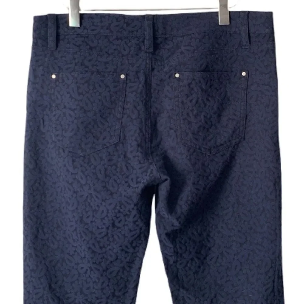 Club Monaco Women’s Paisley Print Ankle Denim Pants